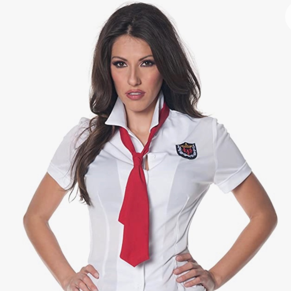 Costume: Teacher's Pet, White/Red/Black; Size: Small - Picture 2 of 6